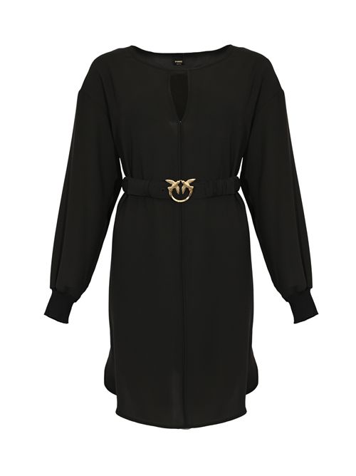 Abito corto Sfumato in crêpe tecnico Nero PINKO | 105586 A2QWZ99